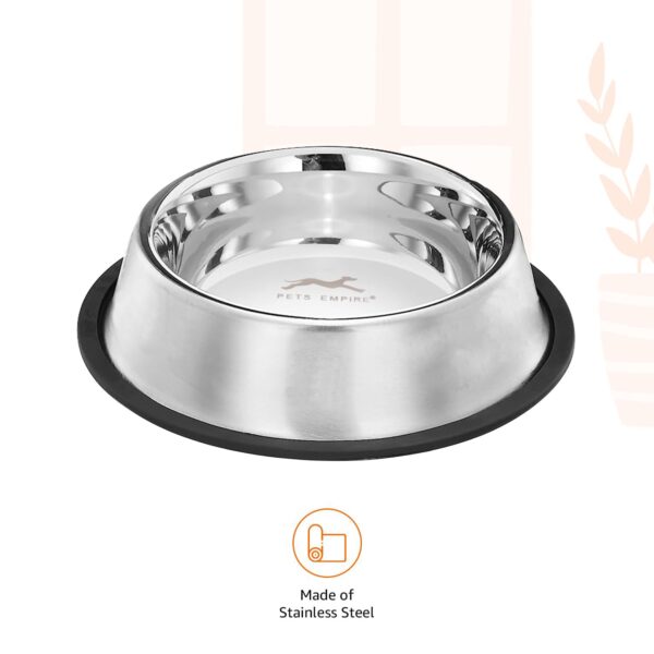 6178YEuuMML._SL1500_.jpg Pets Empire Stainless Steel Dog Bowl, Dog Food Bowl, Dog Feeding Bowl, Medium (Set of 2 x 700ml)