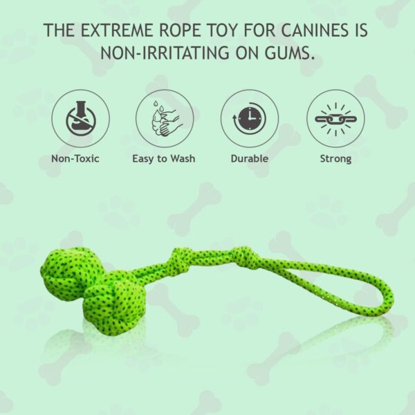 4 Knotted Cotton Rope Ball Toys |Teeth Cleaning, Chewing for Small & Medium Dog/cat/Puppy (Pack of 1, Multi Color)
