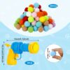 RAMONI Interactive Cat Ball Launcher, Cat Ball Toys, Launcher with 30pcs Soft Plush Balls Silent Smart Play Toy Shooting Toy Funny Interactive Cat Toys for Indoor Training Exercise Playing