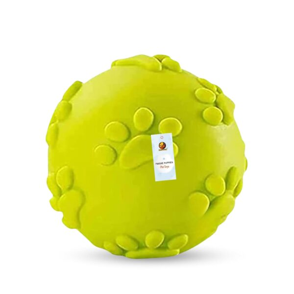 Foodie Puppies Latex Rubber Squeaky Dog Chew Ball Toy - Foodie Puppies Latex Rubber Squeaky Dog Chew Ball Toy - (Claw Ball, Small) Durable and Safe Fetch Teething Dog Toy for Puppies and Small to Medium Dogs, Paw Design Helps to Clean Teeth (Diameter, 6cm)