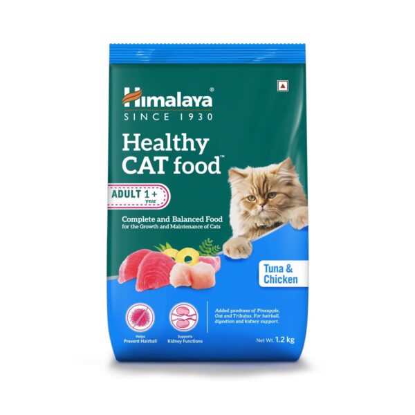 Himalaya Healthy Cat Food | Adult Cat | Tuna and Himalaya Healthy Cat Food | Adult Cat | Tuna and Chicken Flavor | 1.2 Kg