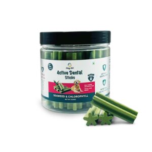 Goofy Tails Active Seaweed Dental Stick 220g, Dog Treats Vegetarian, Goofy Tails Active Seaweed Dental Stick 220g, Dog Treats Vegetarian, Dental Sticks for Dogs, Chew Sticks for Dogs, Dog Treats for Adult Dog and Puppies, Dog Chew Stick