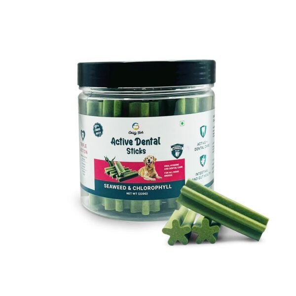 Goofy Tails Active Seaweed Dental Stick 220g, Dog Treats Vegetarian, Goofy Tails Active Seaweed Dental Stick 220g, Dog Treats Vegetarian, Dental Sticks for Dogs, Chew Sticks for Dogs, Dog Treats for Adult Dog and Puppies, Dog Chew Stick