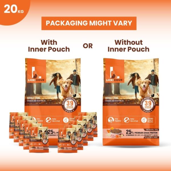 619npZPTd4L._SL1001_.jpg Dry Dog Food Adult 20kg | High Protein Chicken, Rice, Vegetables| 39 Essential Nutrients| Healthy Skin Shiny Coat, Strong Bones & Muscles| Complete Balanced Pure Pet Food for Pedigree Dog