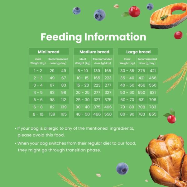61BEmt00bBL._SL1080_.jpg Bark Out Loud Adult Dry Dog Food for All Breeds – Salmon and Turkey Formula, Pet Nutrition, Rich in Novel Protein and Prebiotics, Fresh Salmon, Super Herbs Low Grain, 300 gm (100 gm x 3)