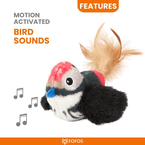 61BIW-k2yYL._SL1190_.jpg BarkButler x FOFOS Black Bird Cat Toy - Cat Toys Interactive, Flappy Bird Cat Toy with Catnip - Black