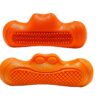 61BRkD7reHL._SL1417_.jpg The Pets Company Indestructible Dog Chew Toy | Durable TPR Rubber Pet Toy for Aggressive Chewers | Strong, Non-Toxic, Teeth Cleaning, Squeaky Roller Toy for Large Dogs - 6.3 Inches (Colour May Vary)