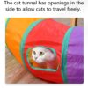 24x7 eMall Cat 2 Way Tunnel Cat Toy Indoor Outdoor Kitty Puppy Puzzle Exercise Hiding Training Toy Pet Tube Collapsible Play Toy - 122 CM
