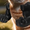 Cat Toy, Cat Arms, Muscle Arms, Large Black, Funny Pet Props for Interactive Play, Unique Gift for Enthusiasts, Social Media Worthy Decoration, Size 6.38 x 6.77 x 3.46 Inches