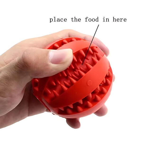 61CmgZCzzYL._SL1500_.jpg PETS EMPIRE Interactive IQ Treat Dispenser, Food Dispenser Ball, Dog Training Feeding Balls, Bite Resistant Chew Toy Ball, Slow Feeding Dispensing Game for Dogs, Puppies - 6 cm