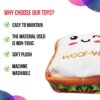 Goofy Tails Food Buddies Sandwich Plush Toy for Dogs and Puppies | Crinkle, Squeaky, Soft Pet Toy
