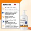 Petroyale Omega 3 Fish Oil for Dogs & Cats - Salmon Fish Oils with Omega 3 6 9 - Supports Skin, Coat, Joints & Immunity- Fish Oil for Dogs & Cats - Vet-Approved Formula - Easy Serve Pump
