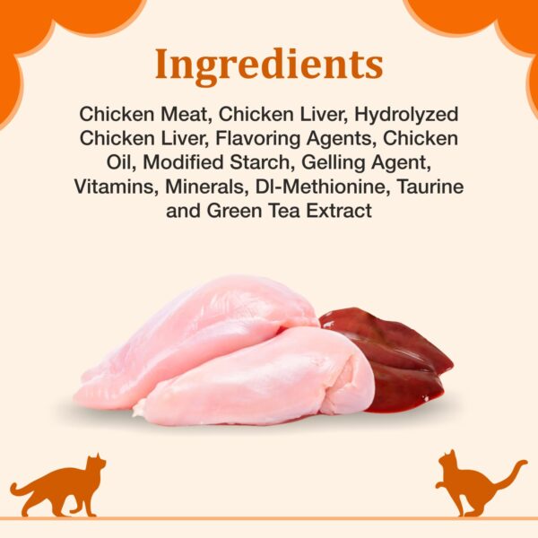 Purepet Creamy Lickable Cat Treats,Real Chicken 360Gm(15g x24 Pcs)| Rich in Protein,Taurine for Heart & Vision,Ideal for Training and Bonding, Promotes Hydration| Treats for Kitten and Adult Cats