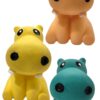 61DJgzu9gL._SL1500_.jpg The Pets Company Latex Squeaky Chew Dog/Puppy Toy for Puppies & Small Dogs | Durable, Animal Design, Non-Toxic, for Playing, Teething and Chewing | Sitting Hippo - 7 Cm (Color May Vary)