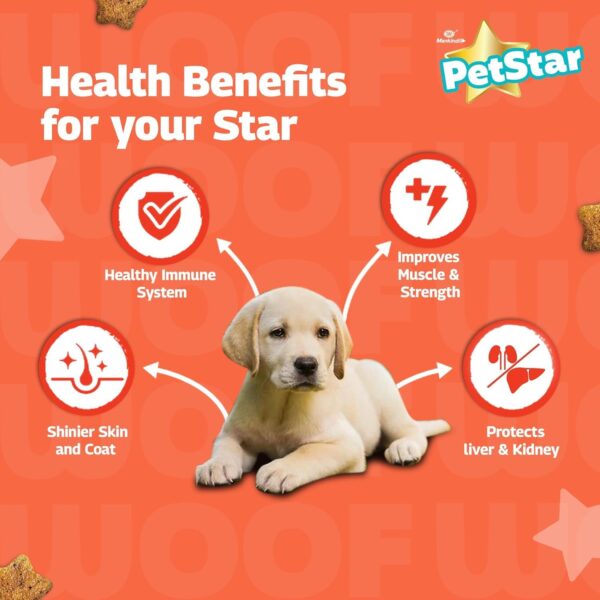 Mankind PetStar Puppy Dry Dog Food (High Protein) Milk & Wheat Flavor, 1kg | Improves Muscle & Strength, Supports Immunity, Protects Liver & Kidney