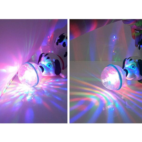 VGRASSP Dancing Dog Toy for Kids Babies with Music and 3D Flashing LED Light Ball - Cute Animal Puppy Gift for Boys and Girls