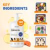 Petroyale Omega 3 Fish Oil for Dogs & Cats - Salmon Fish Oils with Omega 3 6 9 - Supports Skin, Coat, Joints & Immunity- Fish Oil for Dogs & Cats - Vet-Approved Formula - Easy Serve Pump