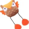 The Pets Company Fun Plush Cat Toys, Cats Hunting Mouse Teaser Toys, Bite Proof Cat Play Toy, Interactive Mice, Rat, Soft Mouse Toy for Cats & Kittens - Spooky Owl (Color May Vary)