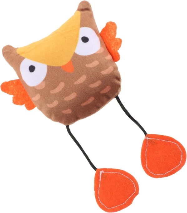 The Pets Company Fun Plush Cat Toys, Cats Hunting Mouse Teaser Toys, Bite Proof Cat Play Toy, Interactive Mice, Rat, Soft Mouse Toy for Cats & Kittens - Spooky Owl (Color May Vary)