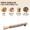 61FzDEAQzIL._SL1080_.jpg Silvervine Stick for Cats with Sisal Rope and Gall Fruit, Natural Catnip Alternative, Cat Chew Toy Set of 3 Silvervine Sticks 21 Cm Each