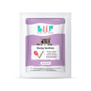 BLEP Healthy Cat Food for Adult & Kittens | Slurpy Sardines | Zero Preservatives | Wet Cat Food | Complete Meal & Balanced | Travel Pack | 100g | 100g Pack of 1
