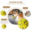 Qpets® 3 Inch Durable Bouncy Ball for Small, Medium, Big Dogs - High Elasticity TPU Dog Toy, Lightweight, Interactive, High Bounce - Molar Chew for Power Chewers