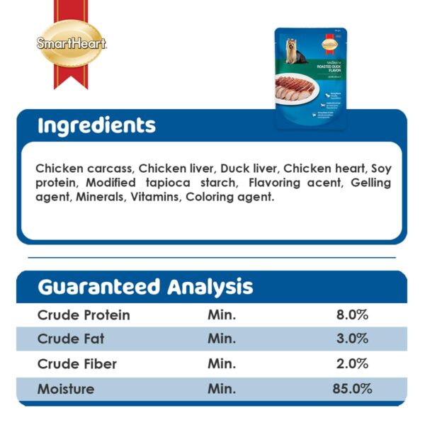 Adult Wet Food, Roasted Duck POUCHE 80G, Pack of 12 (80G X 12, 960G)