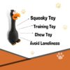 Foodie Puppies Natural Latex Rubber Squeaky (Black Eagle) Dog Toy | Small to Medium Dogs & Puppy | Durable, Fetch & Chew Safe Play Toy | Reduce Separation Anxiety