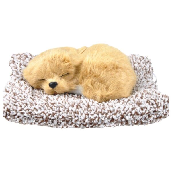 SUPER TOY Cute Sleeping Dog Plush Toy, Dog Soft Toy Gift for Kids Car Dashboard Accessories