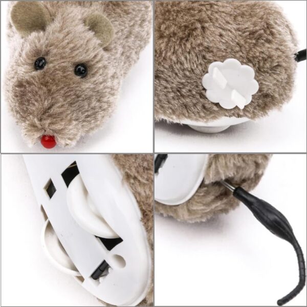 Soft Moving Toys for Kids Kittens Set of 3PCS Rat Toy for Cat Multi-Color Soft Touch Mouse Toy for Puppies/Dog/Children Entainmnet Items for Loved one (Fur Playset for Babies) Birthday Gift