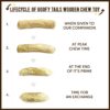Goofy Tails Coffee Wood Dog Toys| Splinter Free, Caffeine Free, Dog Chew Toys | Natural, Safe Puppy Toy | Dental Care Toy for Dogs & Puppies | Small, 1 Piece