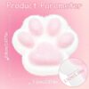 Taba Squishy, Super Soft Large Fufu Squishy Cat Paw, Stress Relief Toys Adults, Fidget Toys Adults, Pink and White Cat Paw Design, Soft and Durable Squishy Toy