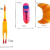 The Pets Company Vinyl Squeaky Chew Dog/Puppy Toy for Puppies & Small Dogs | Durable, Animal Design, for Playing, Teething and Chewing | Pack of 3 (Rooster, Croissant, Shoe) (Color May Vary)