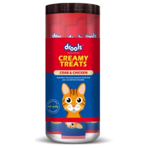 Drools Cat Lickable Creamy Treats Crab & Chicken for All Life Stages 25Pcs Pack,375G Pack