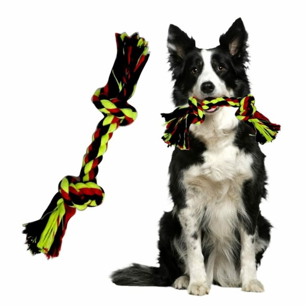61LBJHpgQtL._SL1500_.jpg Dog Rope Toys + Chew Toys, Combo Pack of 7 (Color May Vary)