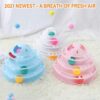 Woofy Cat Toy 4 Level Towers of Circle Track Roller with Moving Balls Interactive Play Toy for Small Dogs Kitten/Cat