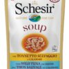 Schesir Soup with Wild Tuna & Squid – Premium Natural Cat Wet Food | Protein-Rich, Omega-3 for Skin & Coat, Easy to Digest, Grain-Free, No Additives, 85g
