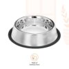 Pets Empire Small Dog and Cat Feeding Bowl Steel (200 ml) Set of 3