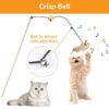 61OUrLFsAoL._SL1024_.jpg Qpets® Premium Cat Toy Interactive Cat Toys Set of 5 Cat Teaser Wand Pet Toy for Cat Activity Fishing Rod with Mouse Natural Feathers Toys for Kittens to Play Cat Games and Toys Mouse Toy