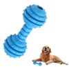 Western Era Dog Rubber Dumble Toy with Bell, Attractive, Unique Design, Ridged Texture, Lightweight, Durable, Weather, Water Resistant, Perfect for Mental and Physical Stimulation, Fetching, (Small)