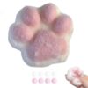Taba Squishy, Super Soft Large Fufu Squishy Cat Paw, Stress Relief Toys Adults, Fidget Toys Adults, Pink and White Cat Paw Design, Soft and Durable Squishy Toy