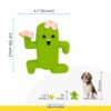 Cactus Man – Squeaky Toys for Dogs, Latex Dog Toys for Medium Dogs (0–20kgs) – Green