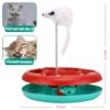 Pawzone Interactive Cat Toys Roller, Spring Cat Toys with Catnip, Kitten Tracks, Pet Toy with Moving Balls Teaser Mouse Exercise