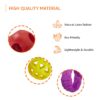 Amazon Basics Dog Toys (Set of 3) - Red Hole Ball, Squeezy Pear Fruit Toy and Twisted Pull Ring | Interactive Play for Dogs & Puppies