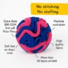 61SHm3vExnL._SL1024_.jpg The Pets Company Snuggle Snuffle Dog Feeder Ball – Interactive Puzzle Toy for Dogs, Mental Stimulation, Anxiety Relief, Slow Feeding, Machine Washable, Treat Dispenser, Multicolor - 6 Inches