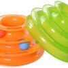 cature Care by Nature 3 Levels Pet Cat Toy Funny Tower Tracks Disc Cat Tracks Toys Training Intelligence Amusement Plate Cat Ball Toys For Cats Kitten With Free 10 Ml Catnip Offer