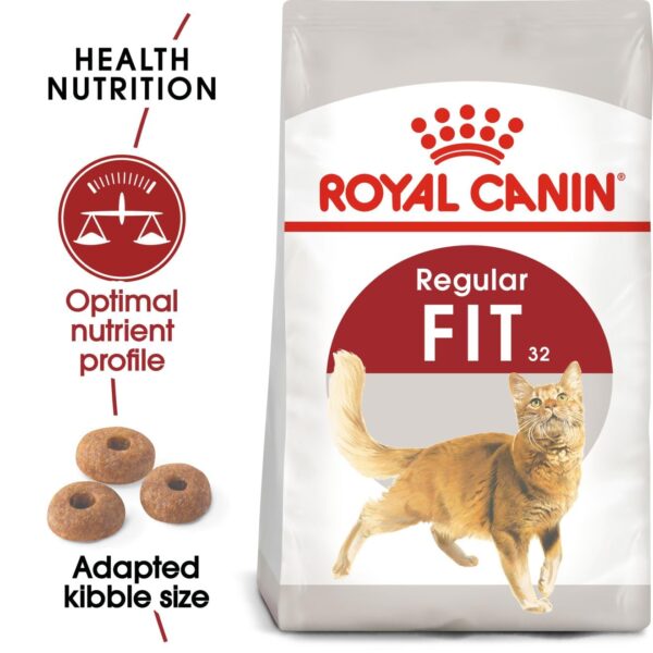 Royal Canin Fit 32 Regular for Adult Cats, 1 Kg, Dry Food, Supports Optimal Nutrient Profile and Healthy Weight