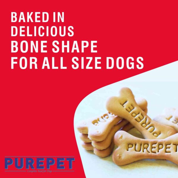 PUREPET Dog Biscuit Treats 100% Vegetable Flavour for All Life Stages 800Gm Pack