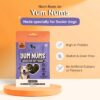 Heads Up For Tails Yum Nums Chicken,Blueberries & Ashwagandha Soft Treat for Senior Dog|High in Proteins|Gluten & Grain Free|Salt & Sugar Free|No Artificial Colours|Farm-Fresh - 70 Gm,Tablet
