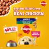Pedigree Adult Wet Dog Food, Grilled Liver Chunks Flavour in Gravy with Vegetables, 70 g (Pack of 30), Complete & Balanced Nutrition for Adult Dogs